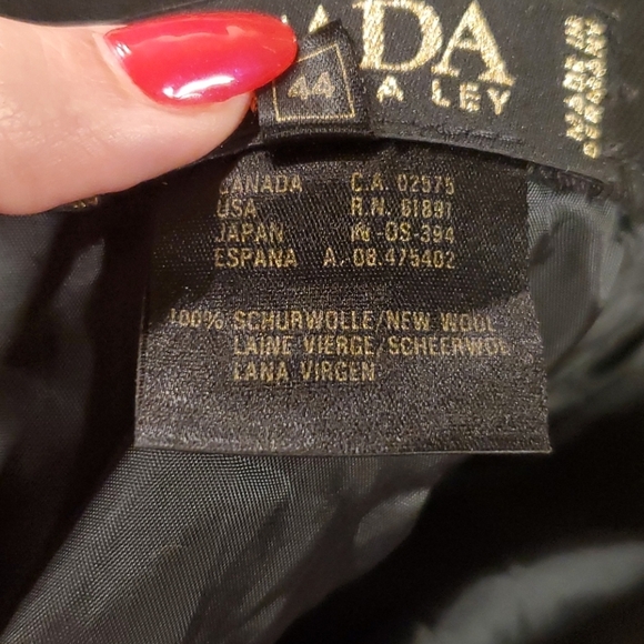 VTG designer Escada Hip Pleat black skirt sz 44 - Picture 8 of 12